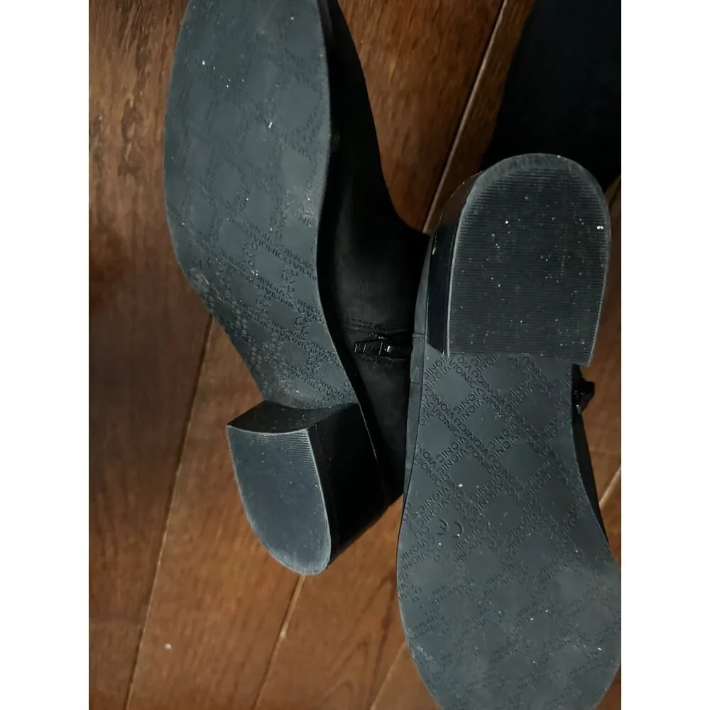 Vionic Ankle Boots Weather Resistant Black Suede Block Heel 8.5‎ Gorpcore